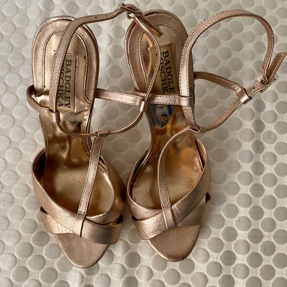 Preowned Badgley Mischka heels, size 7